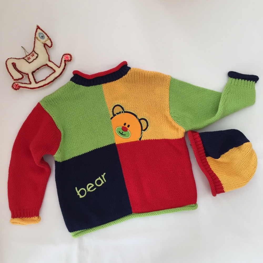 baby UR It Size 24 M Cotton Sweater & Hat Set